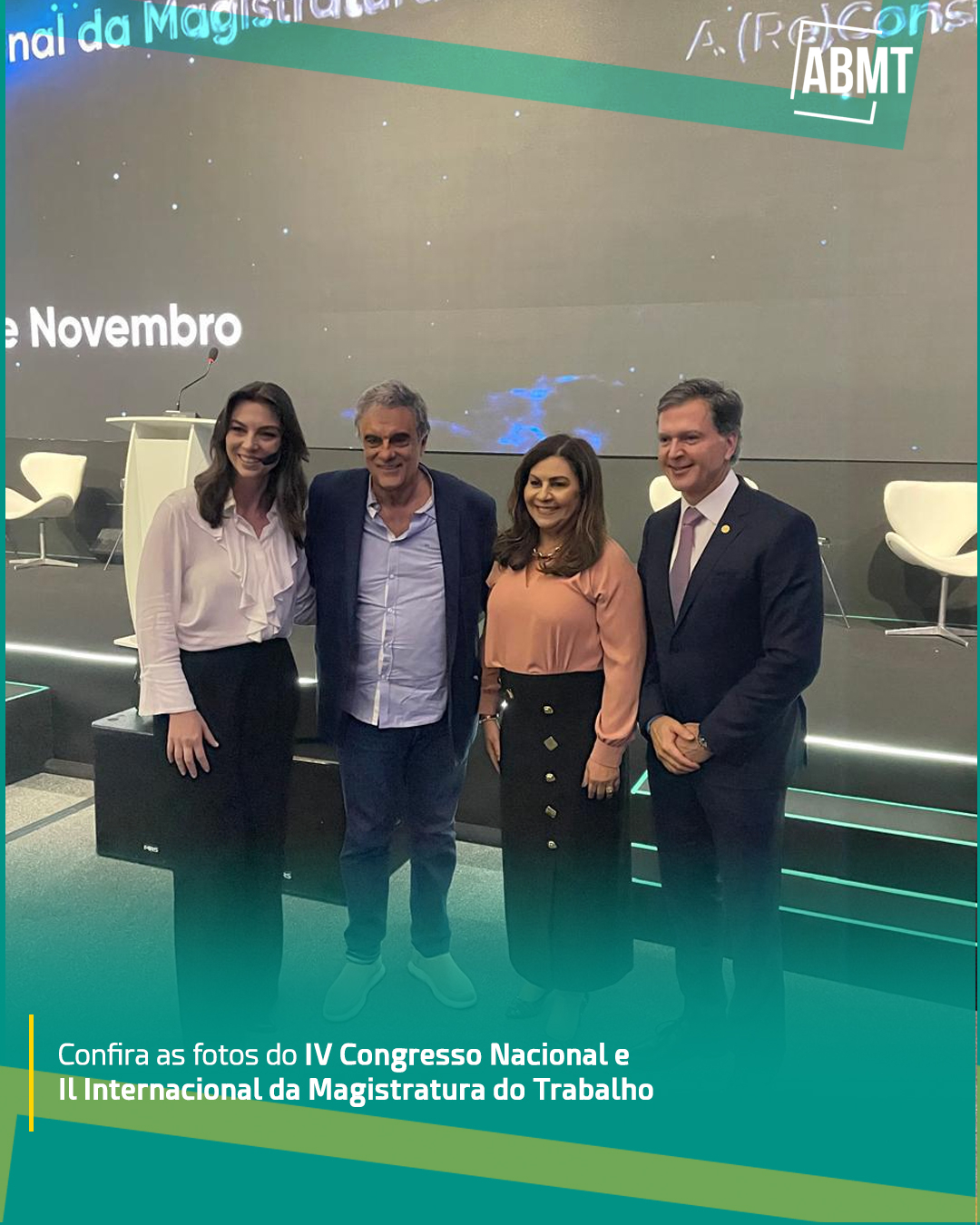 Confira as fotos do 3o dia do IV Congresso Nacional e II Internacional da Magistratura do Trabalho.
