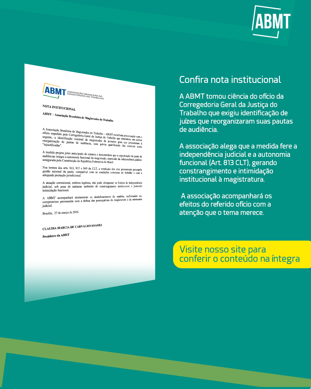 Nota Institucional - Corregedoria